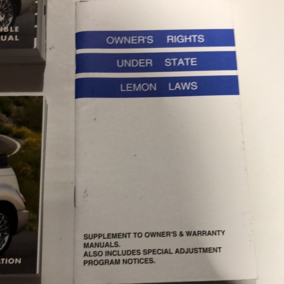 2007 Chrysler PT Cruiser owners manual packet - Picture 4 of 7